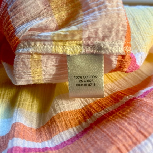 Christopher & Banks Multicolor Striped Button-Up Shirt, Women's M - Picture 6 of 10